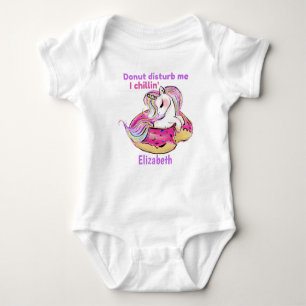 Body Donut Disturb Me I Chillin Baby Unicorn Cadeau