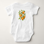 Body Douce Fête de Bébé au Gingham Orange (Dos)