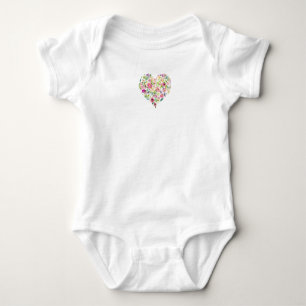 Body Douce Maman Amour Bébé Shower Floral Cœur Rose
