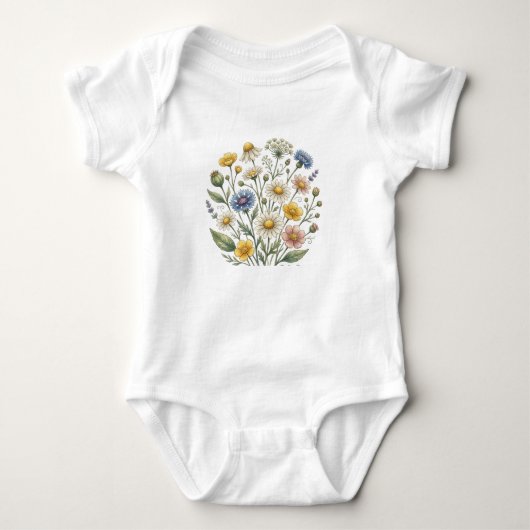 Body Douce Maman Wildflower Écriture Florale (Devant)