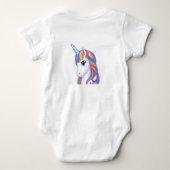 Body Doux comme un câlin, enveloppé dans un tissu de bé (Dos)