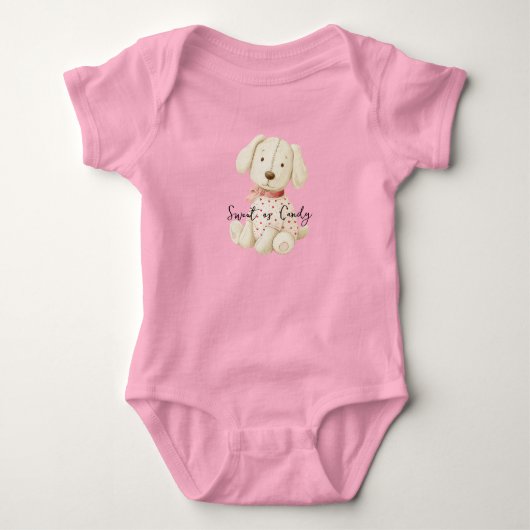 Body Doux comme un chien en crème mignon (Devant)