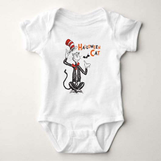 Body Dr. Seuss | Chat Chapeauté Halloween (Devant)