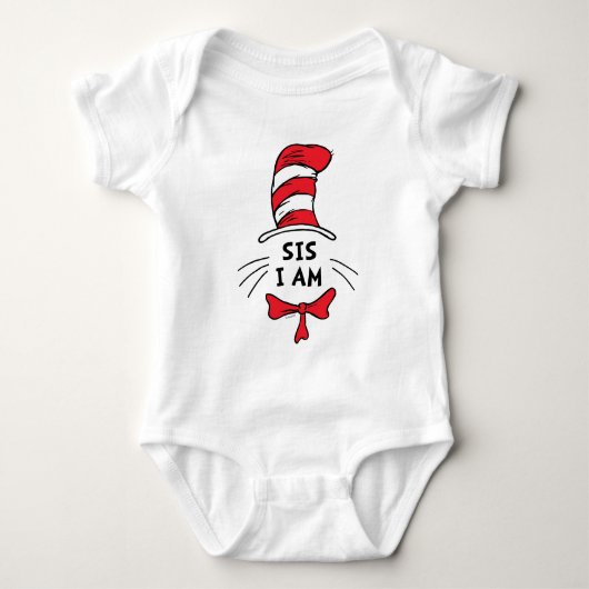 Body Dr Seuss | Chat dans le Casquette - Sis I am (Devant)