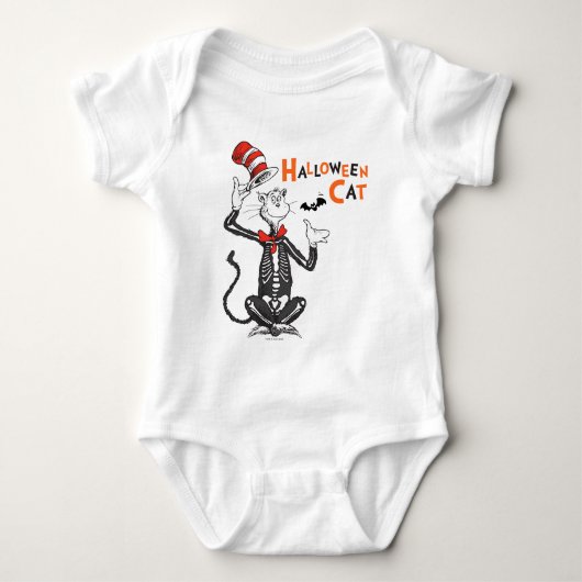 Body Dr Seuss | Chat d'Halloween en Casquette (Devant)