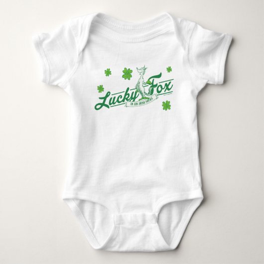 Body Dr Seuss | Lucky Fox Dans Ses Chaussettes Irlandai (Devant)