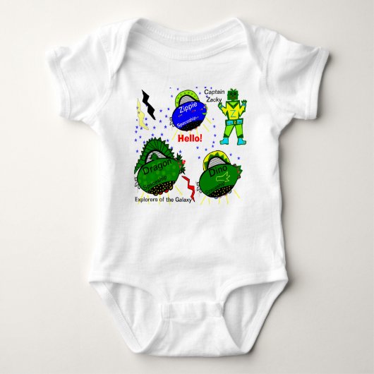 Body Dragon Dino Spaceships Capitaine Zacky Robot (Devant)