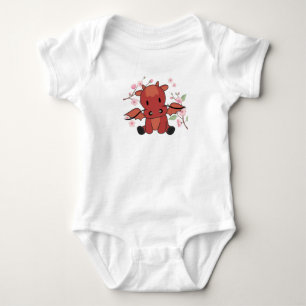 Body Dragon Rouge Animaux Sucrés Pour Imaginaire Kawaii