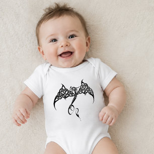 Body Dragon Tribal Celtique Entrelacs Noir Blanc Fantas