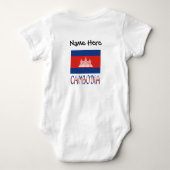 Body Drapeau cambodgien personnalisé (Dos)
