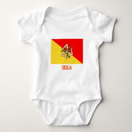 Body Drapeau de Sicilia avec le nom (Devant)