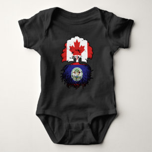 Body Drapeau des racines d'arbre du Canada bélizien can