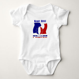 Body Drapeau français avec ballon de football