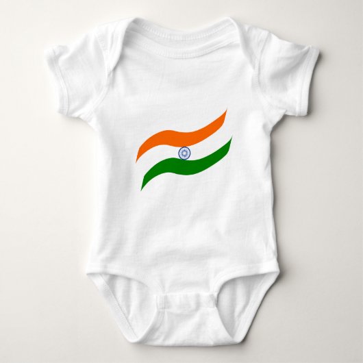 Body drapeau indien ondulant (Devant)