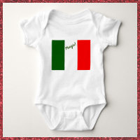 Drapeau italien mignon rouge vert et blanc