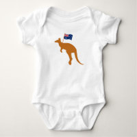 drapeau kangourou australien blanc