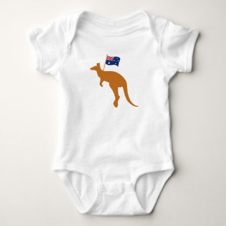 Body drapeau kangourou australien blanc