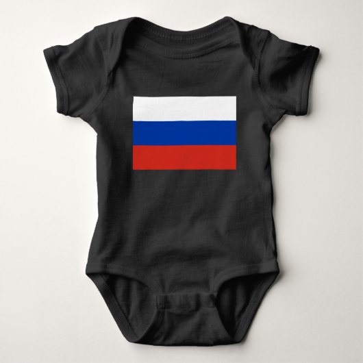 Body Drapeau russe (Russie) Bodysuit bébé (Devant)