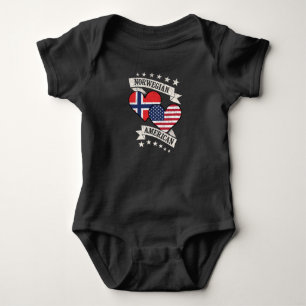 Body Drapeaux cardiaques norvégiens américains Norvège