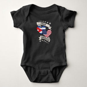 Body Drapeaux de coeur cubano-américains Cuba Amérique