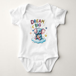 Body Dream Big Elephant Baby Outfit