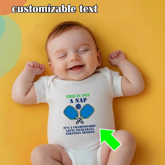 Body Drôle bébé pickleball sommeil