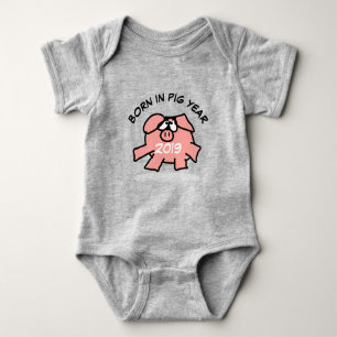Body Drôle dessin animé Cochon rose Nouveau bébé 2019