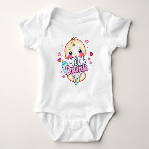 Body Drôle mignon "Lait ivre"
