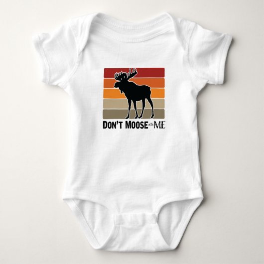 Body Drôle Ne pas Moose avec moi Retro (Devant)