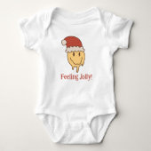 Body Drôle Noël Jolly Trippy Smile Père Noël (Devant)