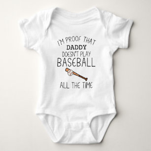 Body Drôle papa de baseball   Capteur de baseball