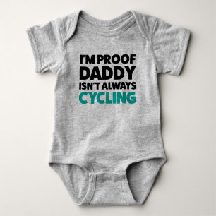 Body Drôle Vélo Cycling Jersey Bodysuit pour bébé