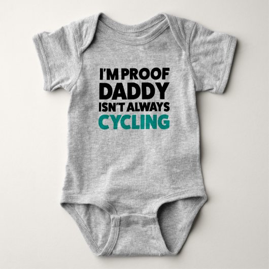 Body Drôle Vélo Cycling Jersey Bodysuit pour bébé (Devant)