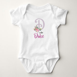 Body Dulce Nom Baby Outfit Lettre D Romper Floral Girl