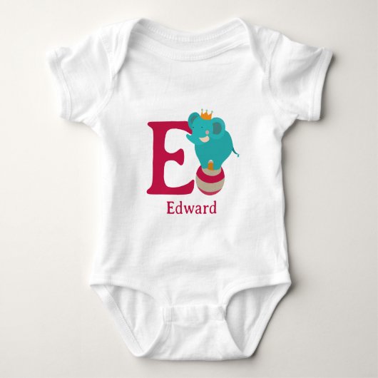 Body E est pour Éléphant Personnaliser (Devant)