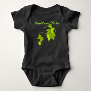 Body East Coast Baby raisins verts une pièce