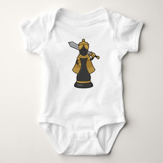 Body Échecs Queen au jeu d'échecs avec épée (Devant)