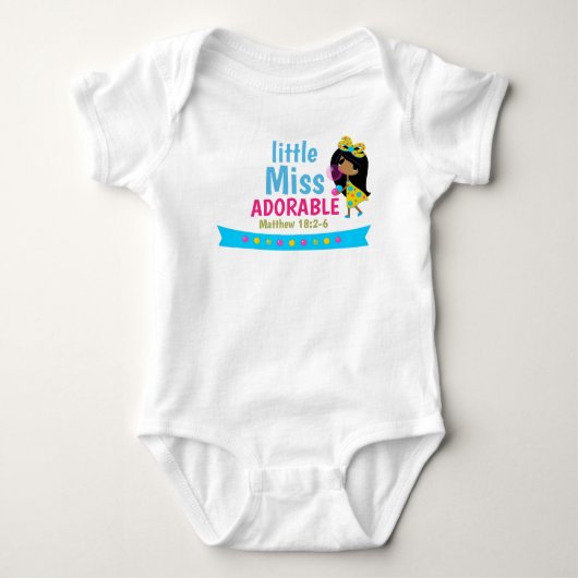 Body Écriture Baby Jersey Bodysuit (Devant)