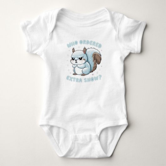 Body Écureuil Gelé - Qui a Commandé de la Neige en Plus (Devant)