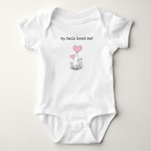 Body Editable Mon Oncle M'aime Wolves Baby Bodysuit