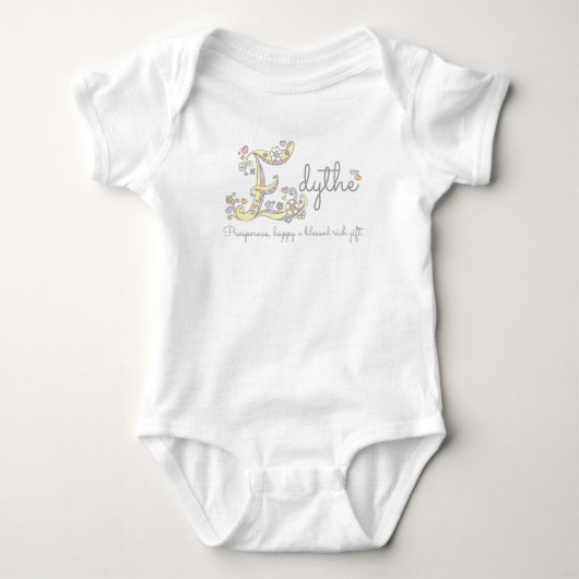 Body Edyle nom signifiant lettre E monogramme lettre (Devant)