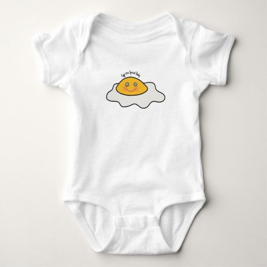 Body Egg-stra Spécial Oeuf Bébé Thème Baby Bodysuit (Devant)