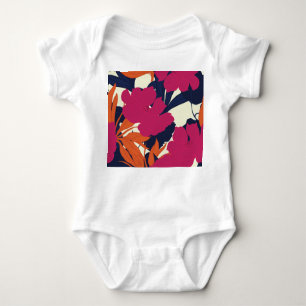 Body Élégance florale : motif abstrait