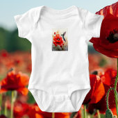 Body Elegance of Nature: Poppy and Hummingbird Harmony