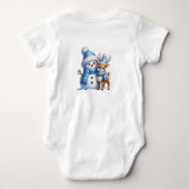 Body Elégante aquarelle de Noël Botanique (Dos)