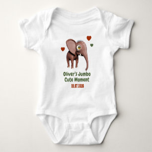 Body Élément Bébé Nom Personnalisé Date Moment Mignon