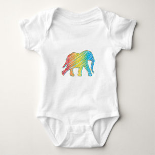 Body Éléphant avec des lignes