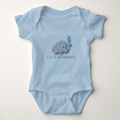 Body Eléphant Bébé Bleu et Gris (Devant)