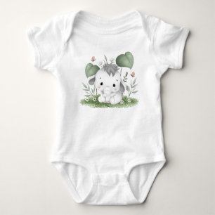 Body Eléphant bébé mignon dans la verdure
