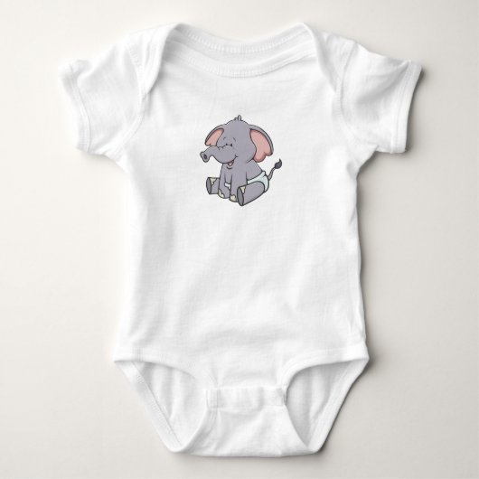 Body Eléphant bébé personnalisable (Devant)